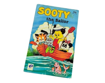 Sooty the Sailor – Vintage 1985 Purnell Mini Paperback | Classic UK Kids Story | Retro Nursery Gift | The Sooty Show | Sooty & Sweep