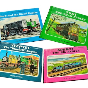 Vintage 1980s The Railway Series Books by Rev. W. Awdry – Classic Thomas the Tank Engine Stories - Train Books