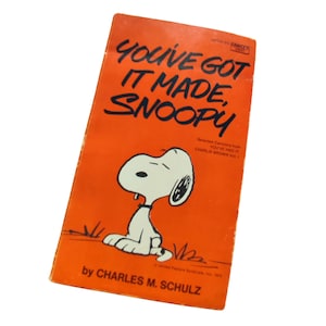 Vintage 1970s Snoopy Paperback Book - You&#39;ve Got It Made, Snoopy by Charles M. Schulz - Peanuts Comic Strips - You&#39;ve Had It, Charlie Brown
