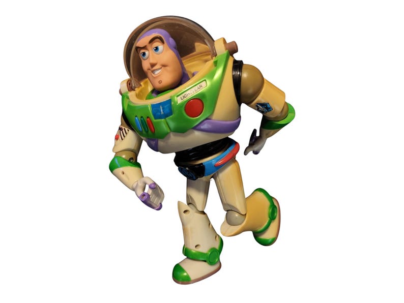 Vintage Buzz Lightyear - 2001 Talking Action (Tested & Working!) - 2000's Hasbro / Disney Pixar / Toy Story