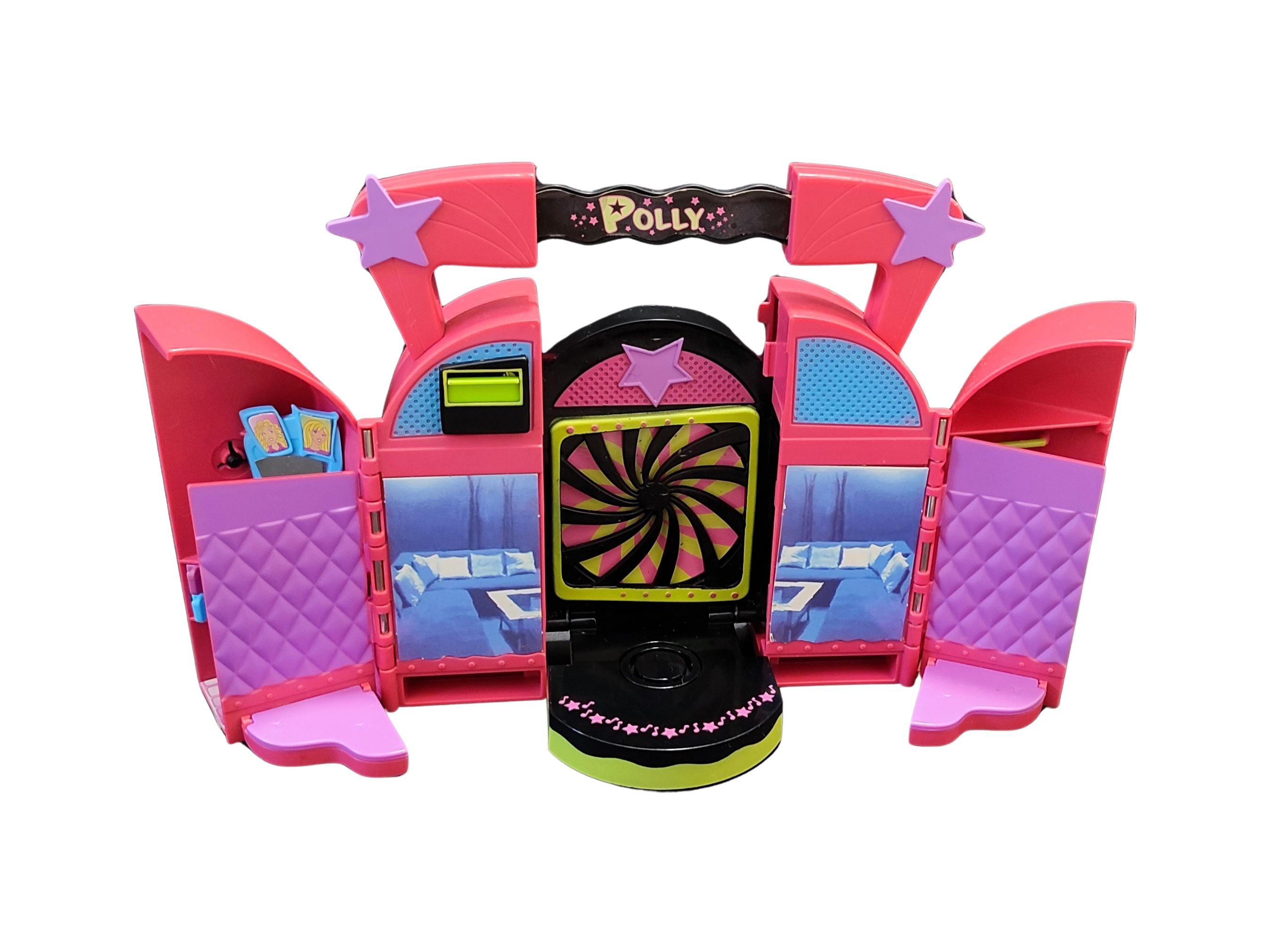Vintage 2003 Polly Pocket Dare To Hair Totally Video Playset - Music Video Carry Case and Stage - Retro Y2K Polly Pocket - Great Condition