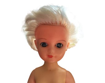 Large Vintage Teen Doll with Sleepy Eyes - Pedigree 1950s/1960s - 14" tall - Blonde Hair, Blue Eyes