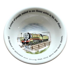 1984 Wedgwood Thomas the Tank Engine Bowl - Vintage Railway Series - Henry the Green Engine - Classic Children’s Dishware