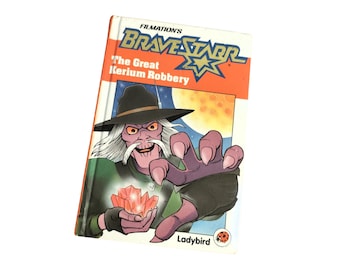 Filmation's Bravestarr Book - Vintage from 1987 - The Great Kerium Robbery - RARE Retro Ladybird Hardback - 1st Edition