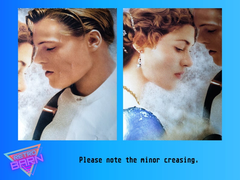 Original 1997 Titanic Movie Poster Doublesided Cinema Poster Excellently Preserved Vintage