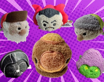 Tsum Tsum Mini Plush Soft Toys 3.5" - Disney, Star Wars, Marvel - Splash Mountain, Darth Vader, Dopey, Stinky Pete, Doctor Strange
