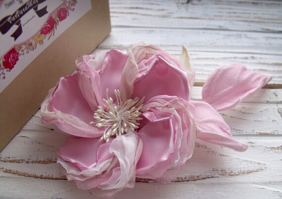 Flower Brooch Pin Flower Hair Rose Flower In Hair Wedding Flower Flower For The Bride Bridesmaid Hairstyle Flower Girl Ruddy Color