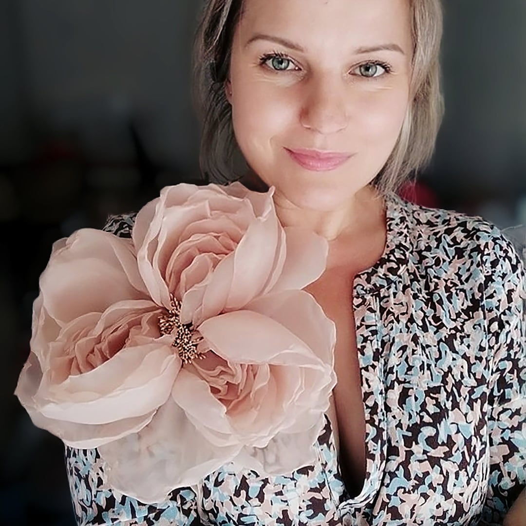 Large Beige Flower Nude Flower Large Rose Beige Flower - Etsy