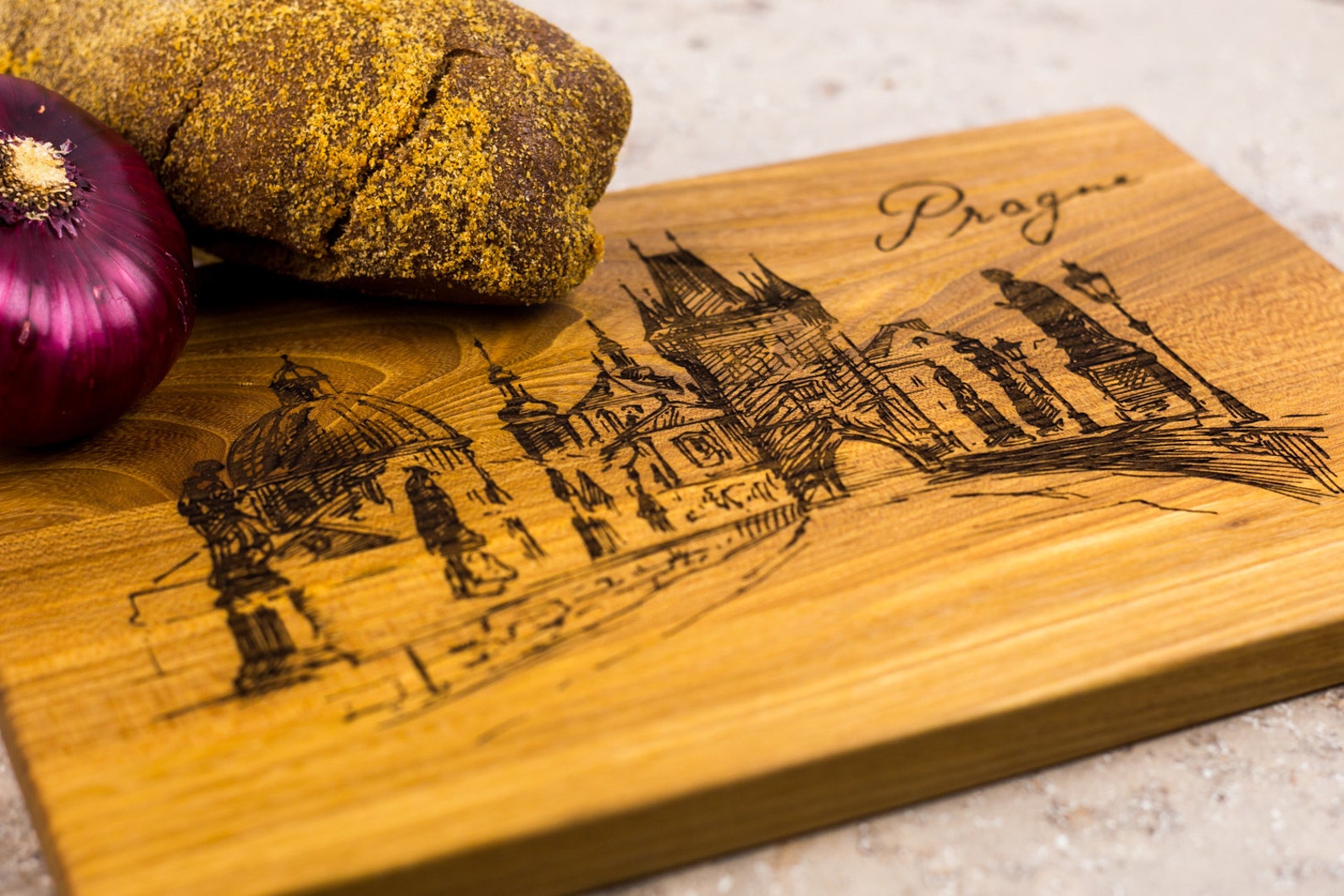 Czech Republic gift Prague gift Prague skyline Prague decor Etsy