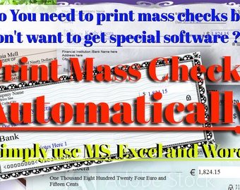 Printmasse Checks automatisch V02 mit Tutorial Video