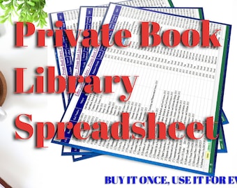 Personal Buchbibliothek Organizer Tabelle: Katalogisieren Sie Ihre Sammlung