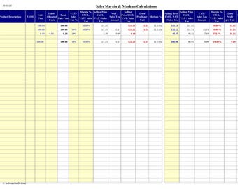 Markup and Margin Calculator Spreadsheet: Simplify Pricing and Profit Analysis
