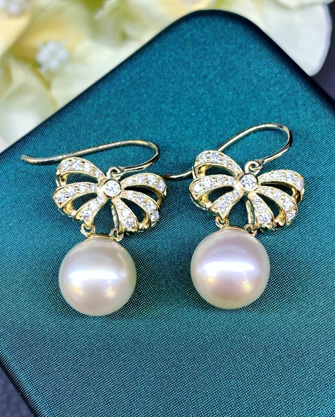 Orecchini Di Perle Rotonde Perfette AAAAA 12 - Foto 10