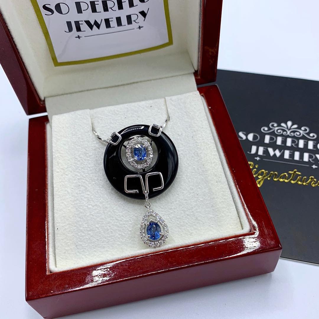 ◇新品◇ 天然サファイア 1.16/1.08ct ダイヤモンド ピアス D0