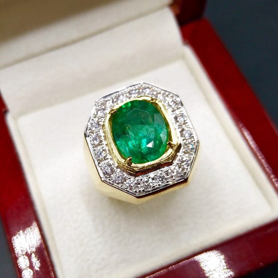 1 Carat Classic Halo Pear Cut Emerald 14K Rose Gold Diamond Engagement Ring  (0.5 Ct Center Heirloom Quality AAA+) | Amazon.com