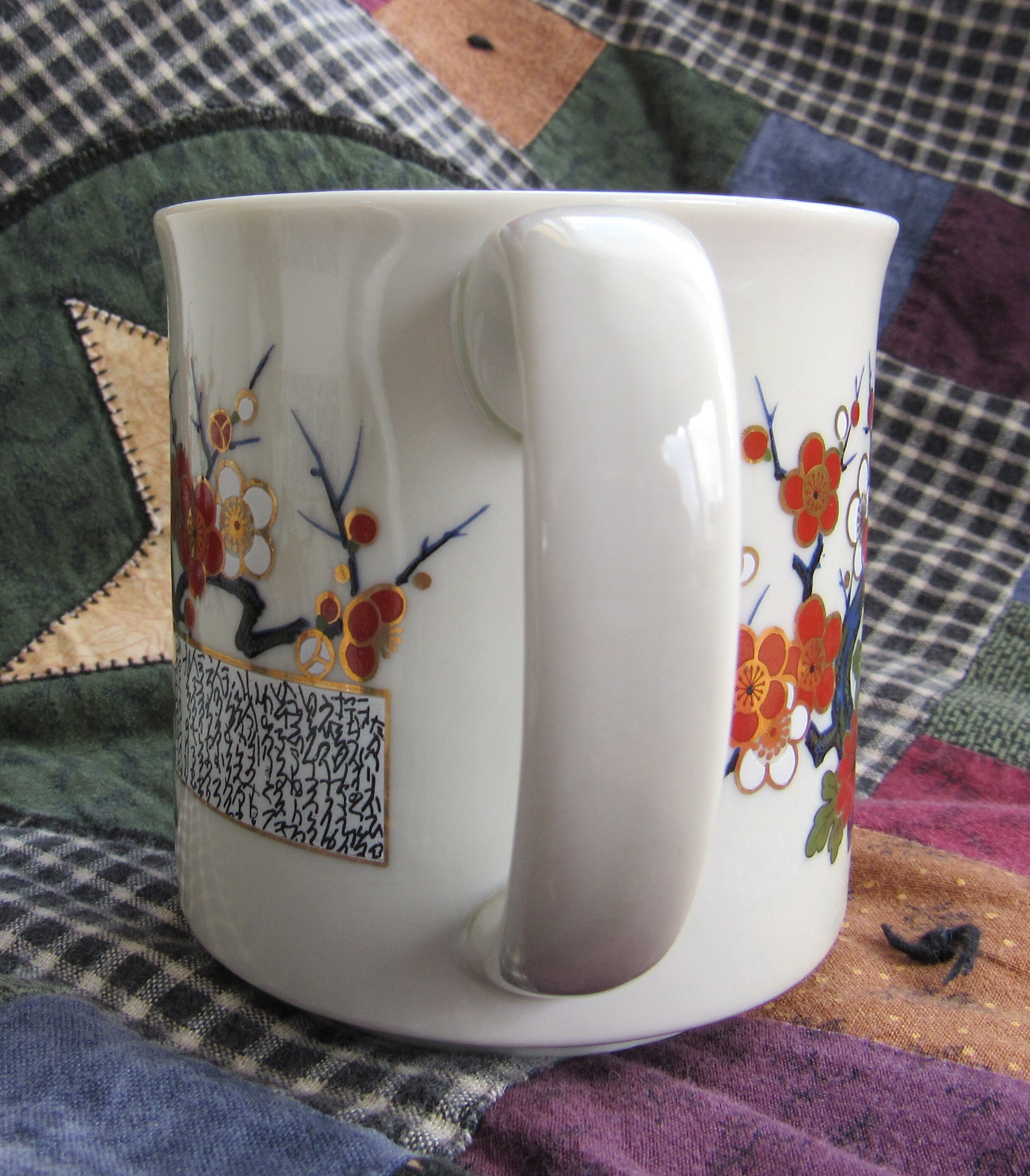 Set of 6 Asian Themed Enameled Cups Mugs Tea Cups Coffee Etsy