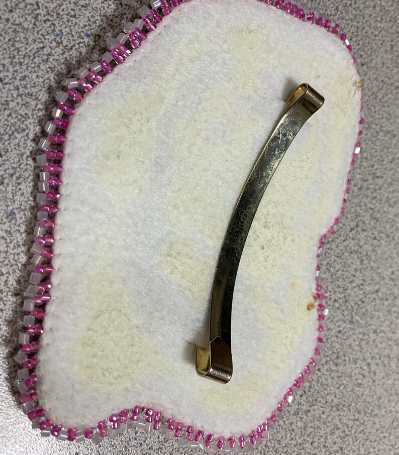 Beautifully beaded Hair Piece twin rose design in pink and Etsy