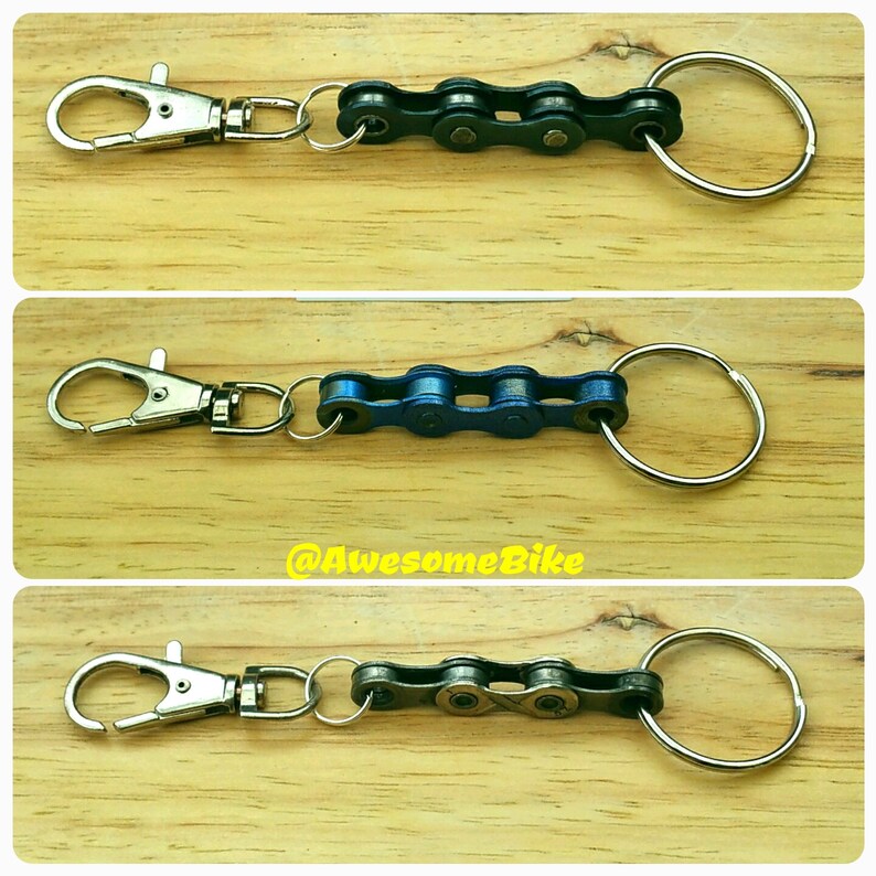 Bicycle Chain Keyring Keyfob Keychain Lots of Colours Great Etsy