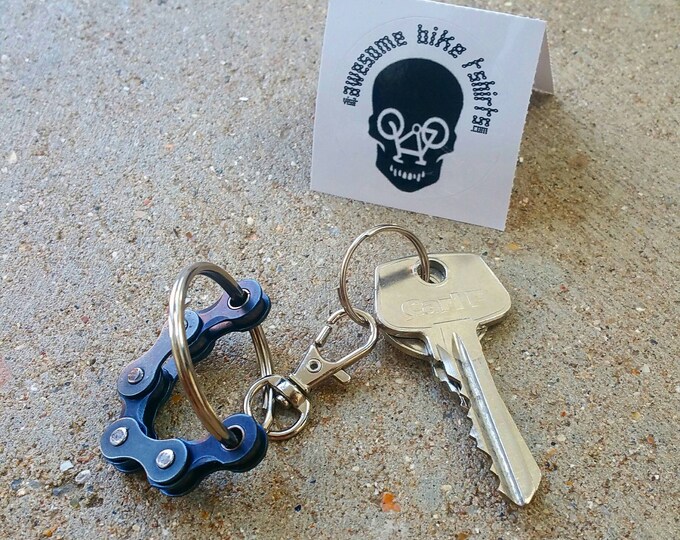 Big Fidget Keyring Bicycle Chain Keychain fantastic little keychains make a great gift, loved by any Cyclist Mountain Bike Rider Punk