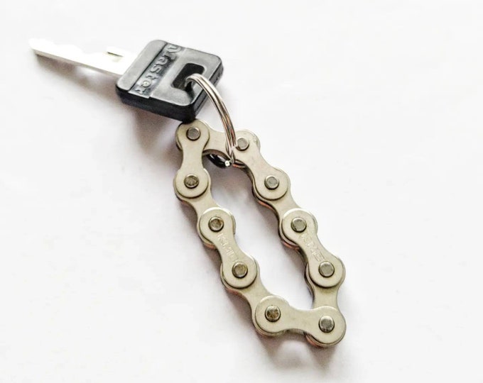 Bicycle Chain Keyrings Great for Bike Riders and Cyclists, Fun to Fidget with or Stocking Filler or Birthday Present perfect Shed key
