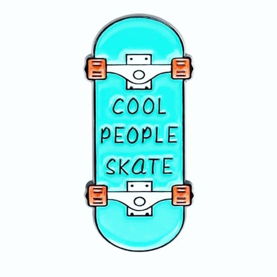 Skateboard Design Pin Badge Wonderful Gift for Any Skater or skaterboy skate Enthusiast Awesome Birthday Present Cool people Skate