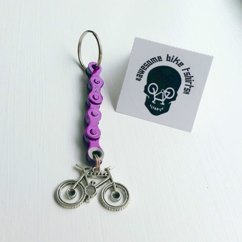 Mountain Bike Keychain Keyring Gift for Cyclist Bicycle Rider Etsy UK