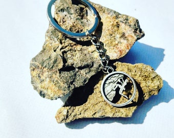 Climber Keyring Gift for anyone into Climbing Mountain Rock Bouldering lovely Present Universal Gift Idea Keys Fob belay