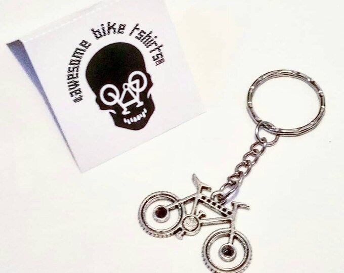 Bicycle Keyring Key Fobs Gift for Cyclist Bike Rider made from Upcycled Bike Parts Tour Cyclist Present for Mountain or Road Retro Keys