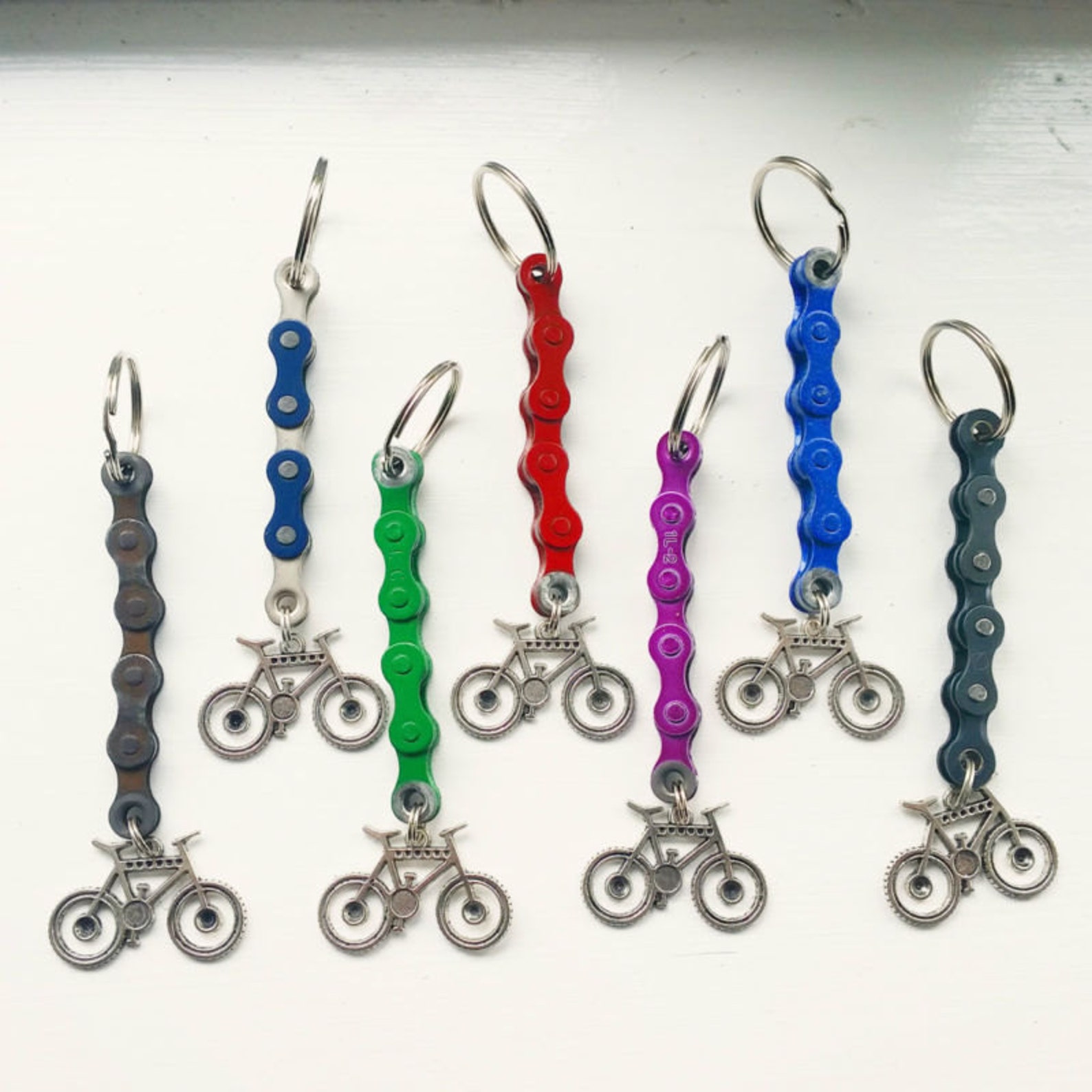 Mountain Bike Keychain Keyring Key Fobs Gift for Cyclist Etsy
