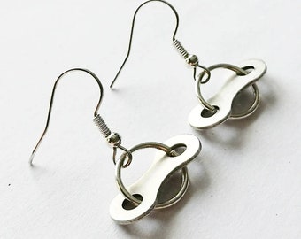 Bicycle Earrings Lovely Gift for Cyclists or Rider Present Ear Beautiful Silver plated wires suitable for pierced ears alloy charm