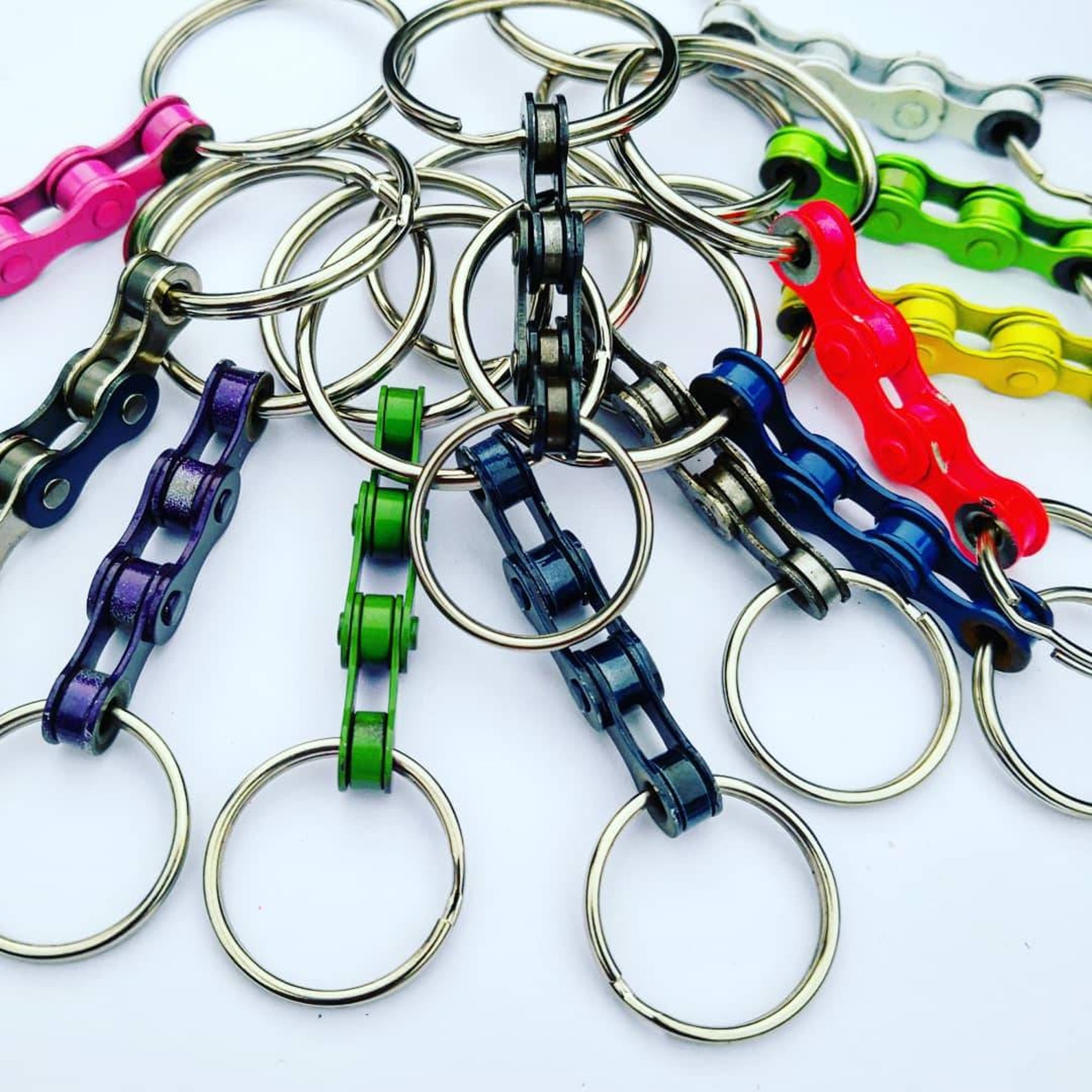 Bicycle Chain Bike Keychain Keyring Key Fobs Gift for Cyclist Etsy UK