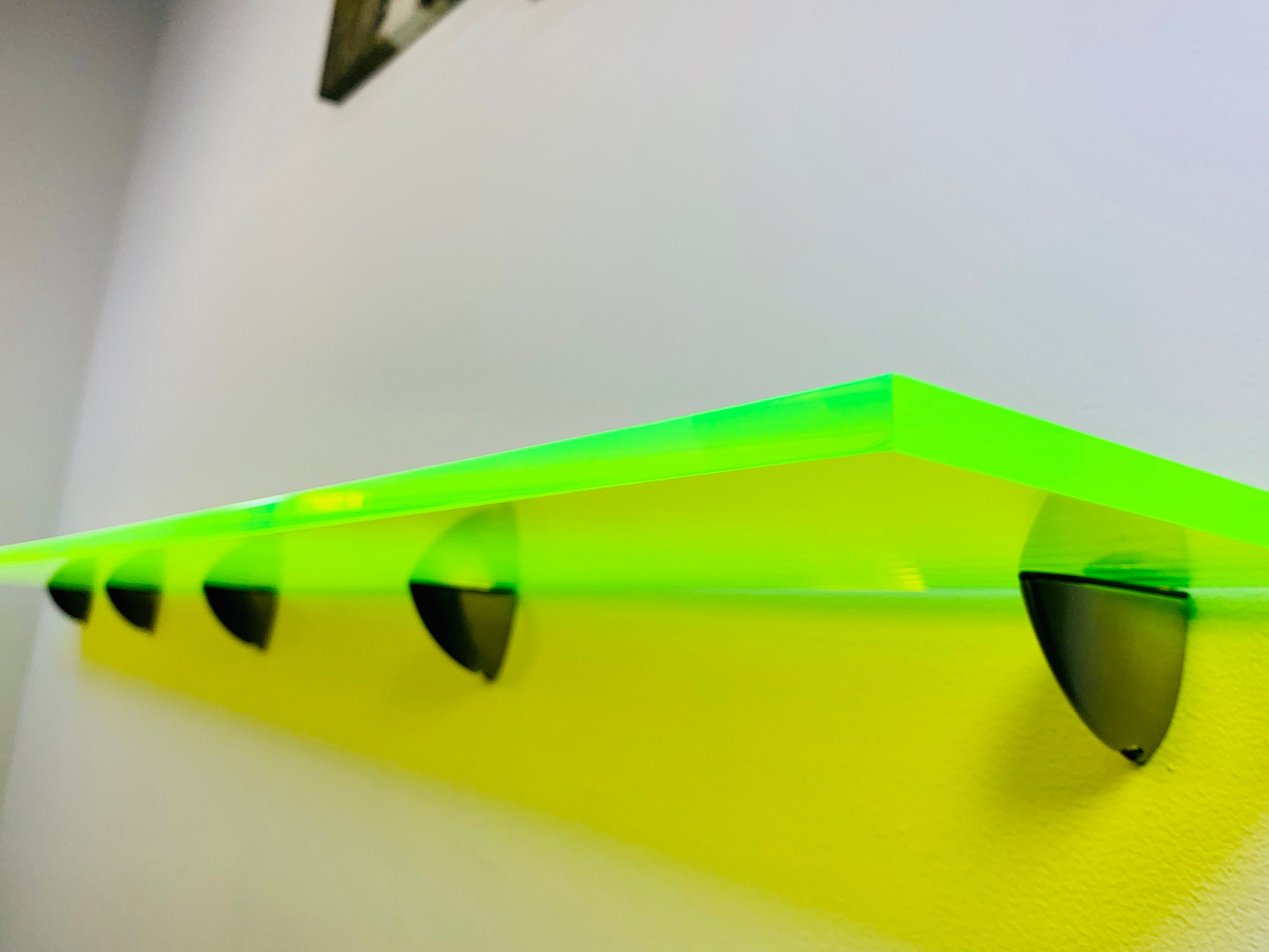 Perspex/acrylic Coloured Shelves Green Neon for Interiors Etsy UK