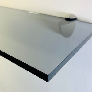 Perspex/Acrylic Coloured Shelves - Smoked Dark Grey for Interiors