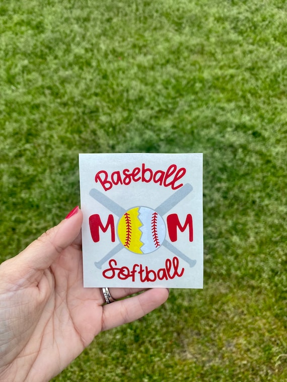 Baseball & Softball Mom Decals | Softball Mom Decals | Baseball Mom Decals | Sports Decals | Sports Mom Decal | Softball Decals | Baseball