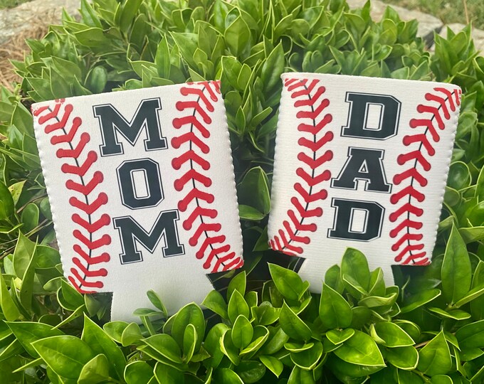 Baseball Can Coolers Baseball Koozies Sports Cozies Etsy