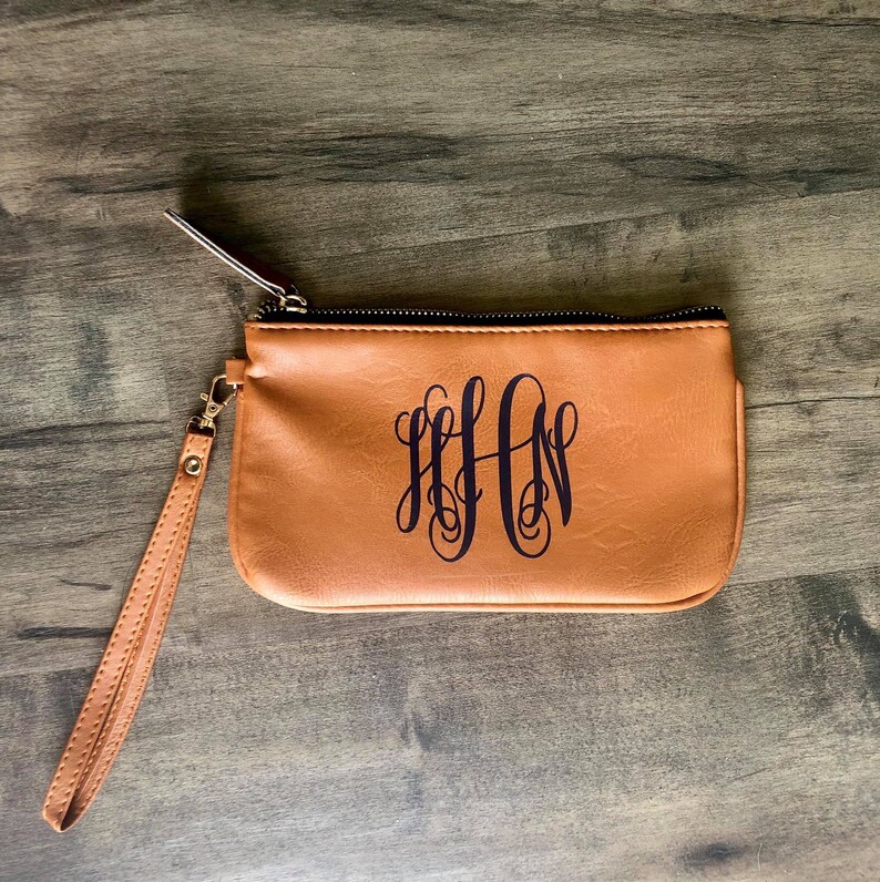 Monogrammed Wristlets Wristlets Personalized Wristlets Etsy