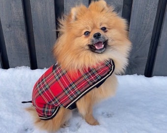 Manteau pour chien en tartan écossais des Highlands Bunty