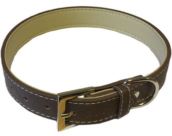 Bunty Leather Pet Collar