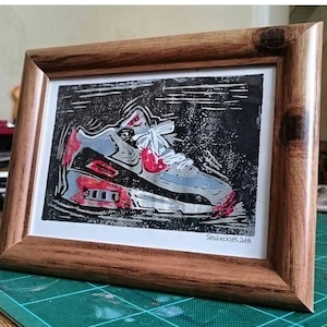 Nike air max lino print unframed