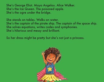 My Girl illustrated poem A4 print in collaboration with Parakeet Books