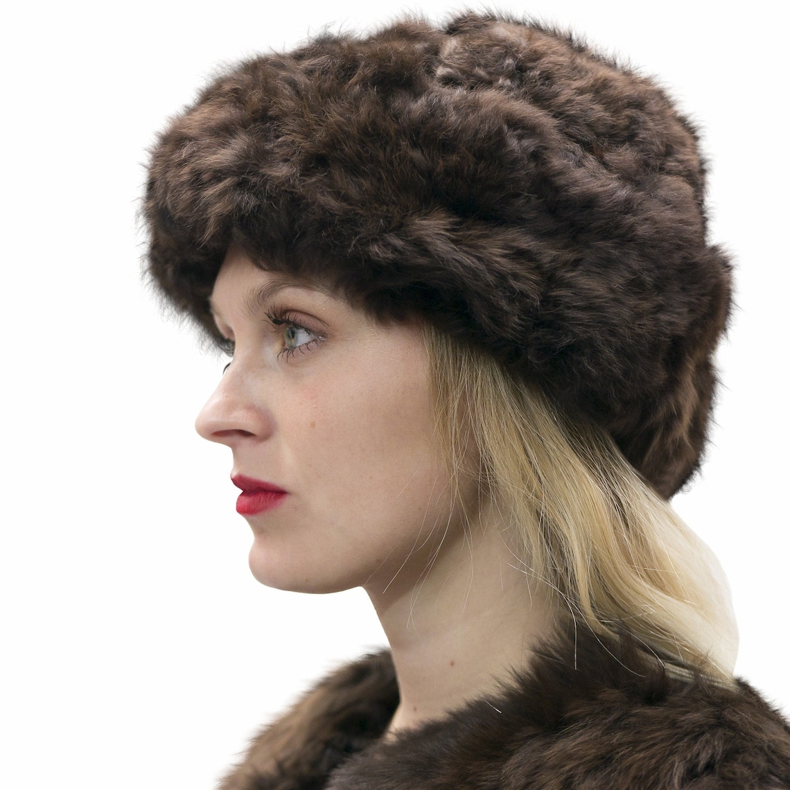 Brown 100% Handmade Alpaca Fur Hat Elegant Genuine Luxury | Etsy