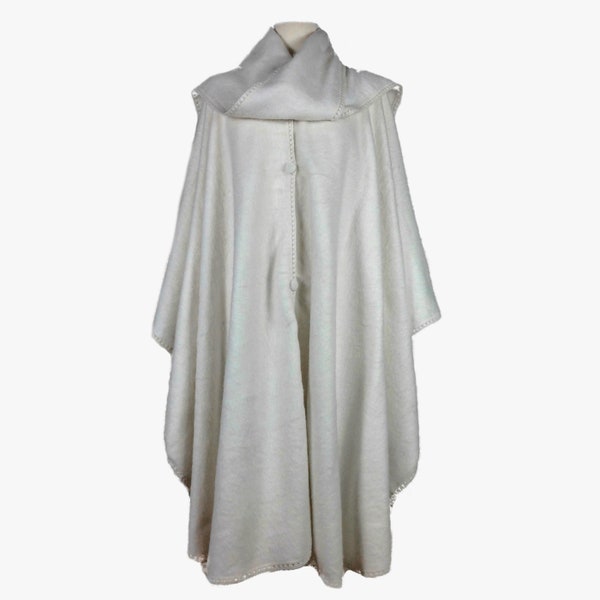 Luxury Alpaca wool blend long cape with scarf