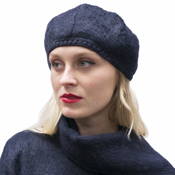 Alpaca Wool Blend Beret - Etsy