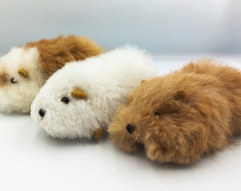 Guinea Pig Soft Alpaca Toy, Handmade, Alpaca Toys made in Peru