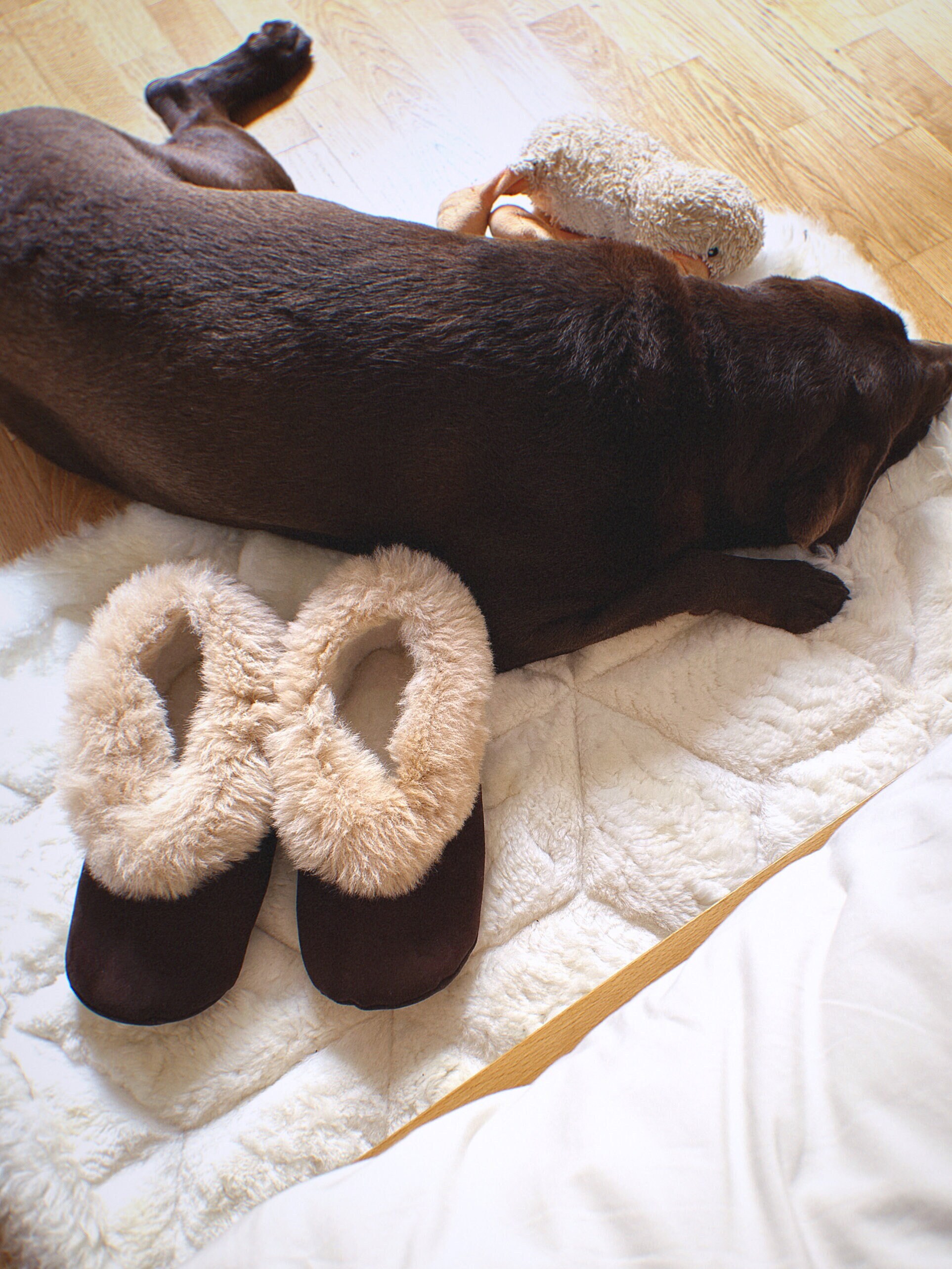 Etsy fur slippers sale
