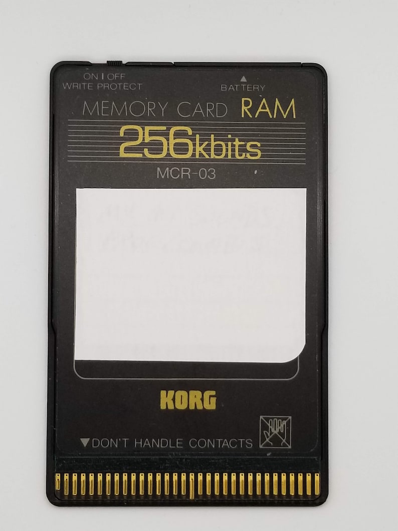 Memory Card RAM 256kb MCR03 Plastic Case Etsy