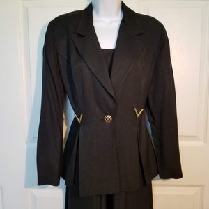 Women’s Black Pants Suit, Dressy Formal, Size 12