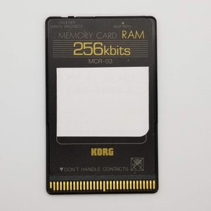 Korg Memory Card RAM, 256kb MCR-03, Plastic Case