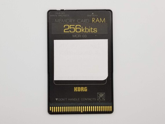 Korg Memory Card RAM 256kb MCR-03 Plastic Case - Etsy Canada