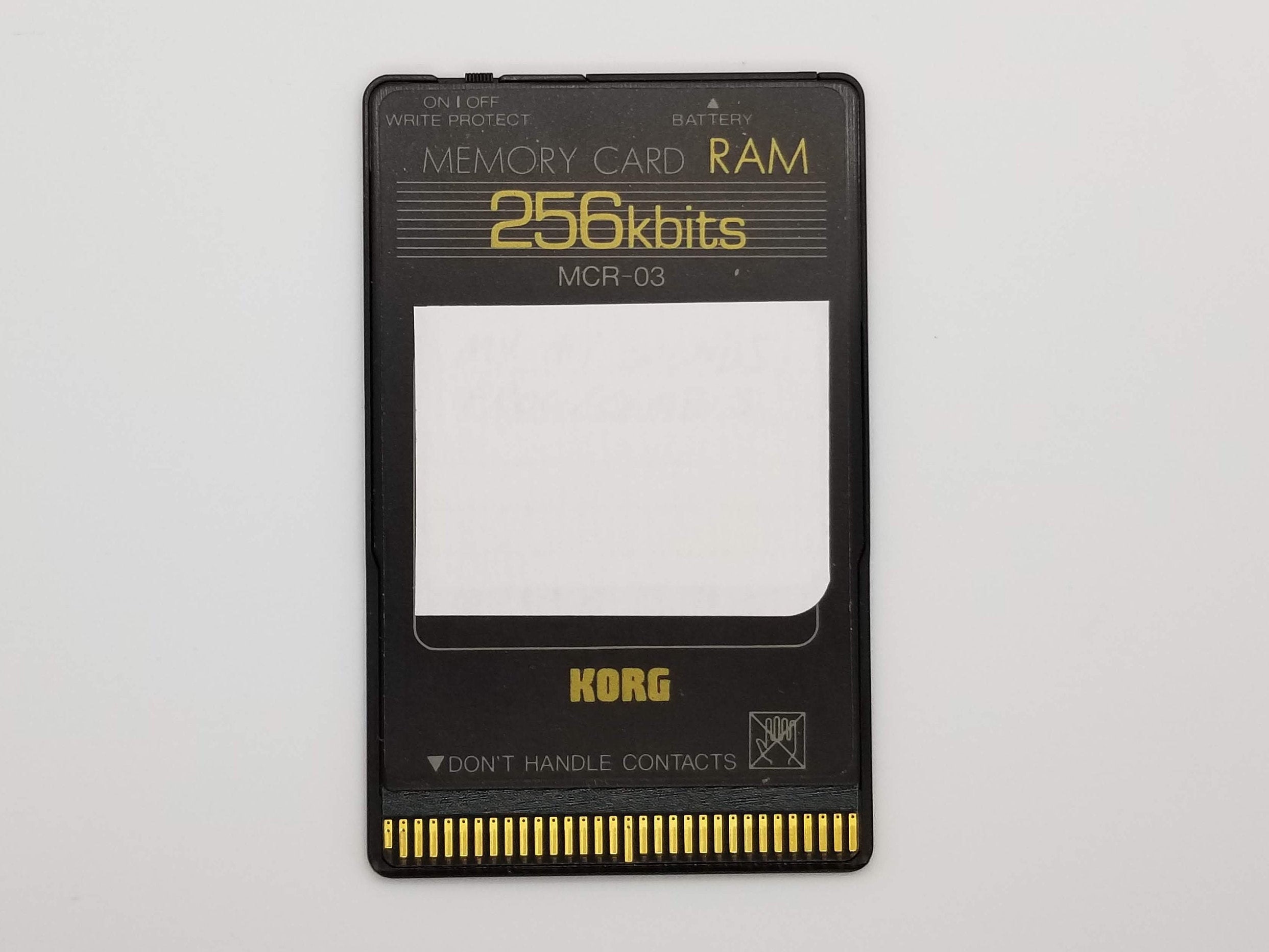 西日本産 KORG メモリーカード MCR-03 256kb RAMカード | dizmekaro.com